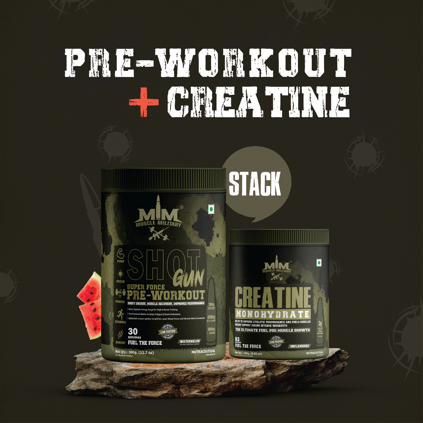 Preworkout + Cretaine Stack