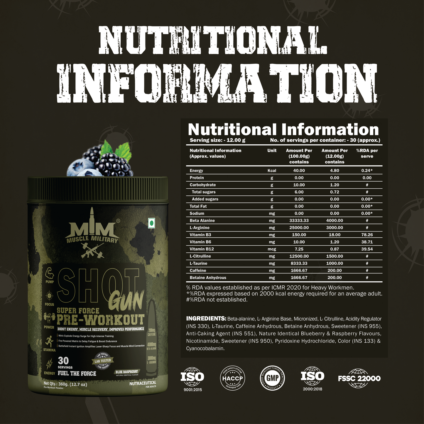 Shot Gun Pre-Workout