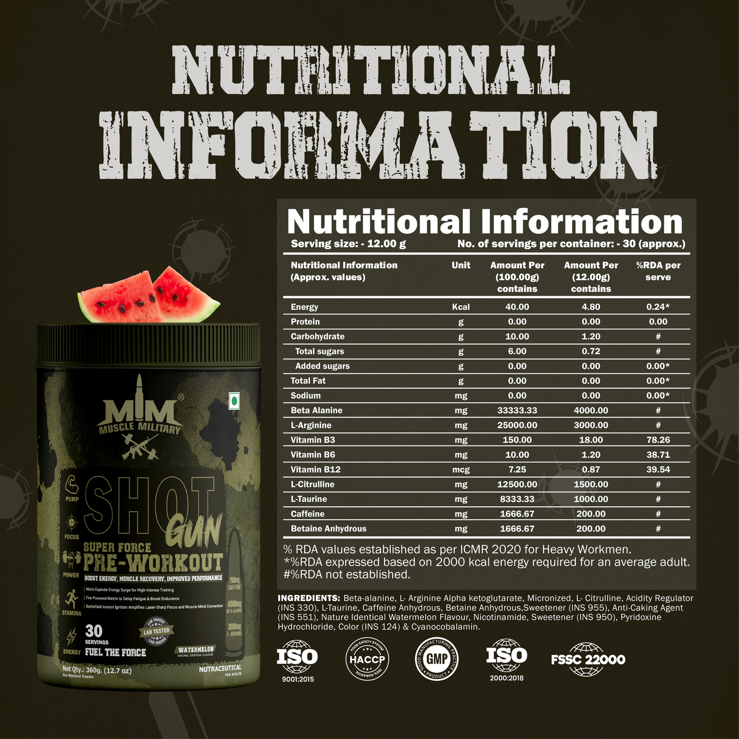 Shot Gun Pre-Workout