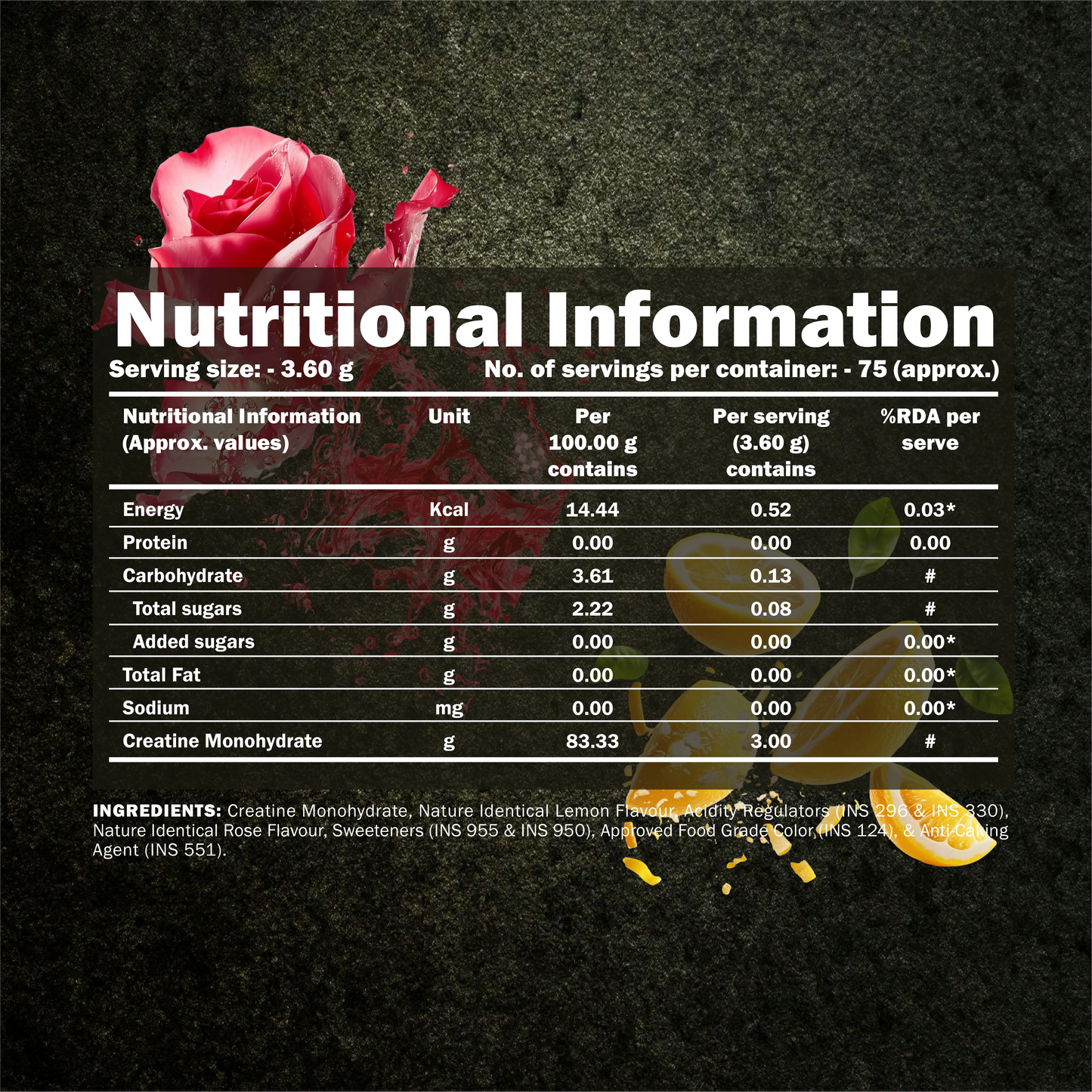 Creatine Monohydrate with Flavor
