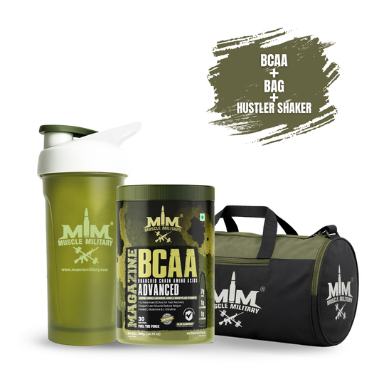 Magzine BCAA + Hustler Shaker 700 ml With MM Gym Bag