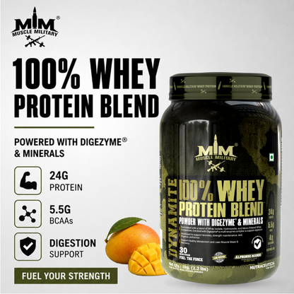 Dynamite 100% Whey Protein | Bcaa + Glutamine