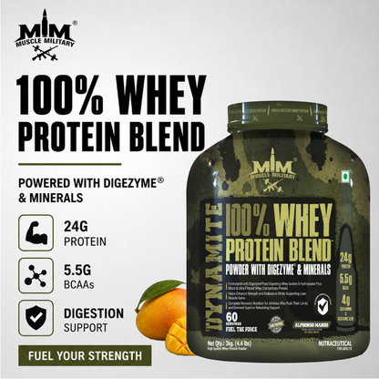 Dynamite 100% Whey Protein | Bcaa + Glutamine