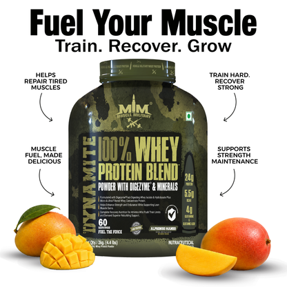 Dynamite 100% Whey Protein | Bcaa + Glutamine