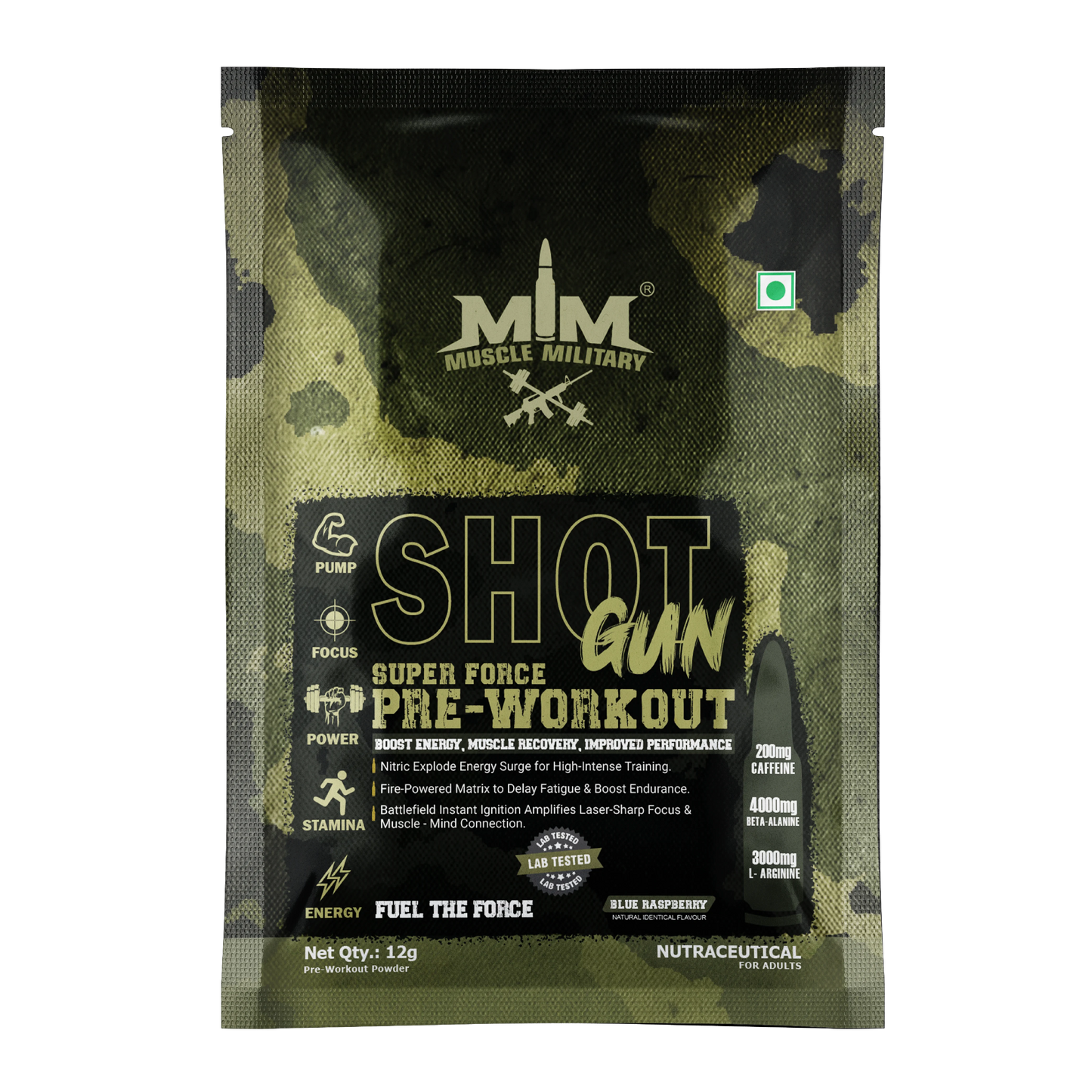 Shot Gun Pre-Workout  Single Serve / Travel Pack