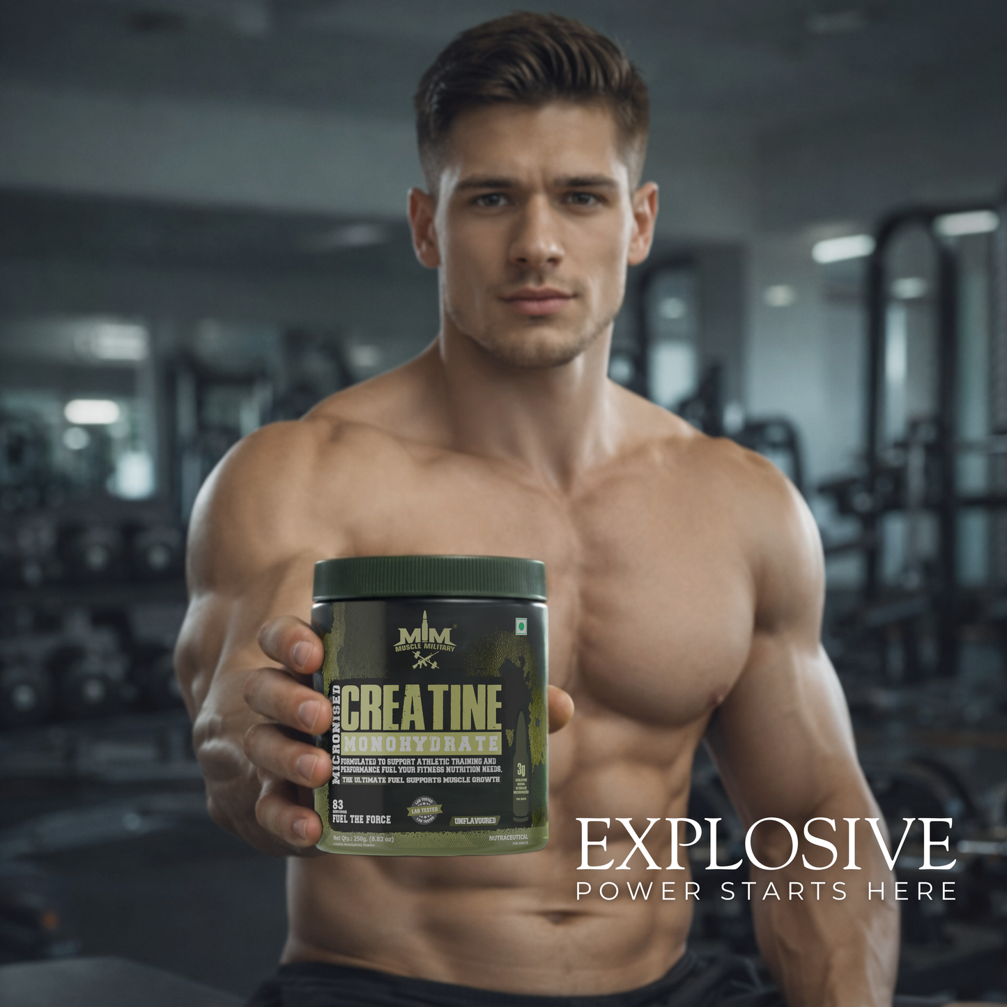 Micronised Creatine Monohydrate + Creatine HCl | Dual Creatine Formula | 3.6g/Serve | 30 Servings