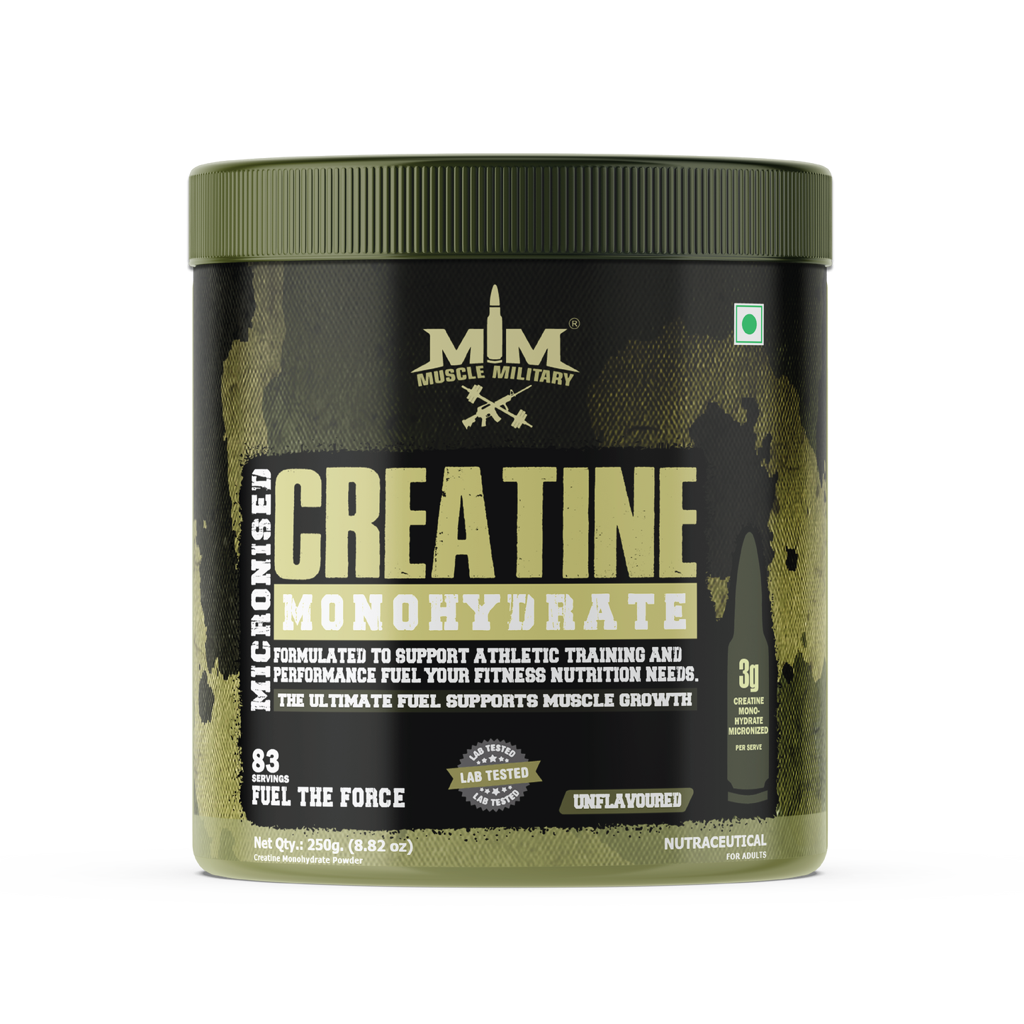 Micronised Creatine Monohydrate | 100% Pure Creatine | Unflavoured | 3g/Serve