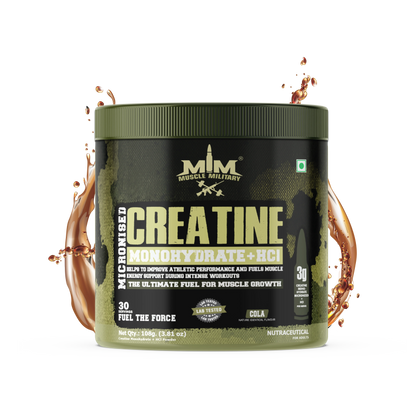Micronised Creatine Monohydrate + Creatine HCl | Dual Creatine Formula | 3.6g/Serve | 30 Servings