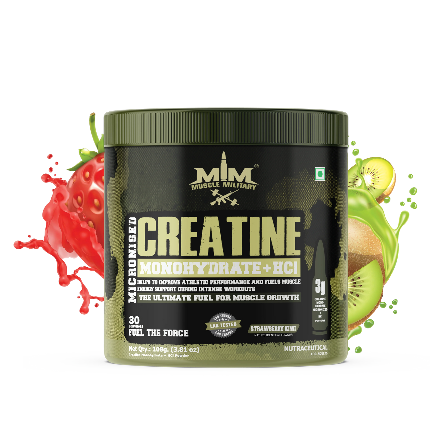 Micronised Creatine Monohydrate + Creatine HCl | Dual Creatine Formula | 3.6g/Serve | 30 Servings