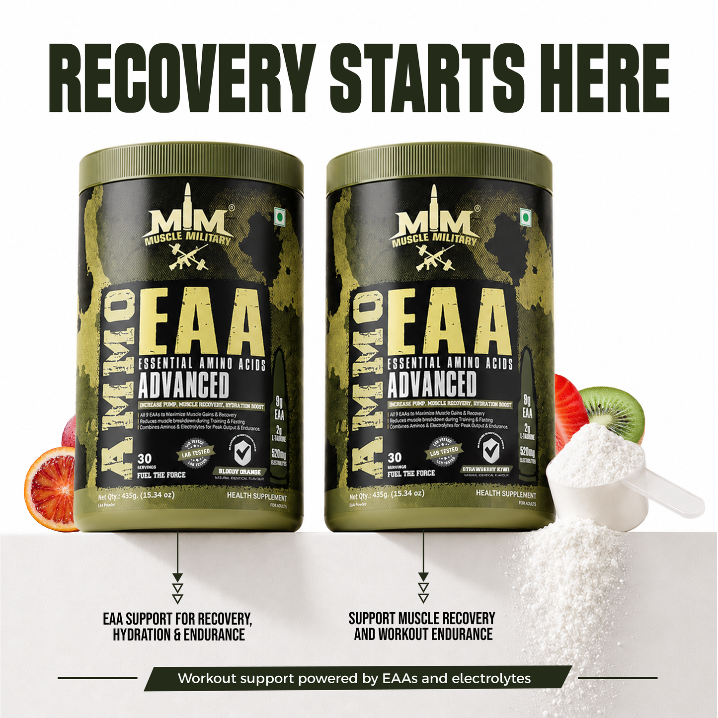 Ammo EAA (9 Essential Amino Acids) | 14.5g/Serve | 30 Servings