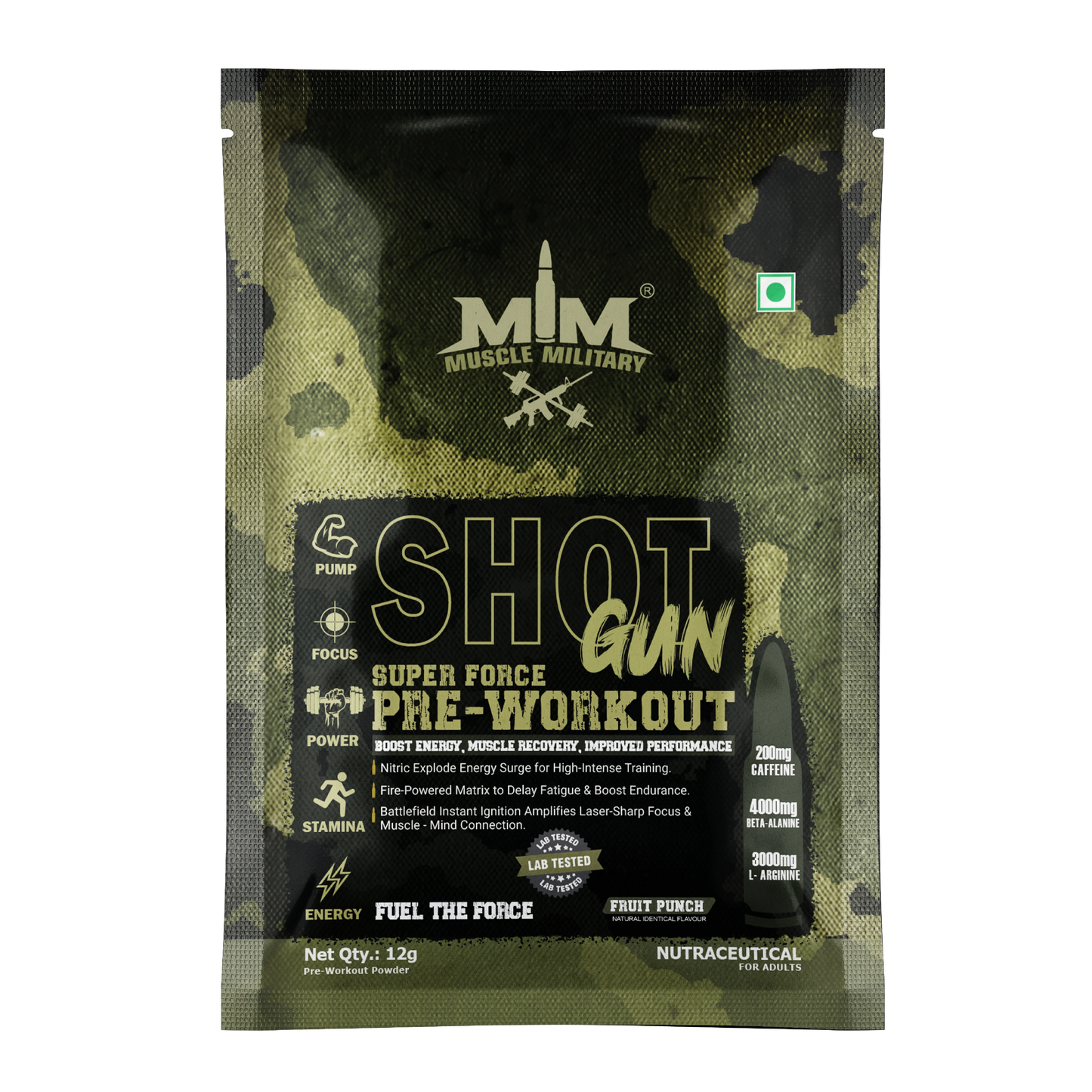 Shot Gun Pre-Workout  Single Serve / Travel Pack