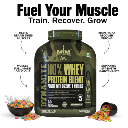 Dynamite 100% Whey Protein | Bcaa + Glutamine