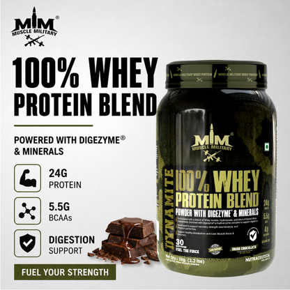Dynamite 100% Whey Protein | Bcaa + Glutamine