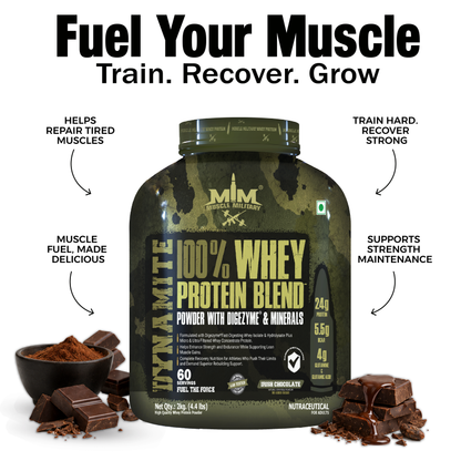 Dynamite 100% Whey Protein | Bcaa + Glutamine