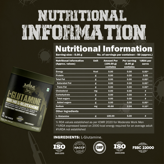 5000 MG L-Glutamine