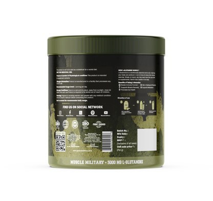 5000 MG L-Glutamine with Atom Force Shaker 600ml