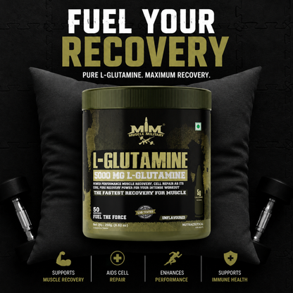 L-Glutamine 5000 mg | 100% Pure, No Additives, No Preservatives | 5g/Serve | 50 Servings