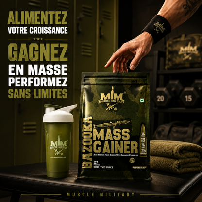Bazooka Mass Gainer | High-Calorie Weight Gainer with Protein, Creatine & DigeZyme® | Muscle & Size Formula