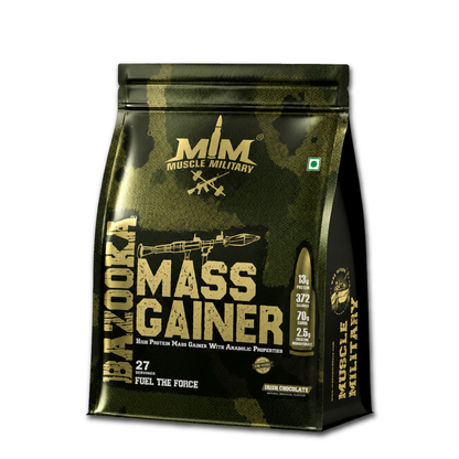 Bazooka Mass Gainer | High-Calorie Weight Gainer with Protein, Creatine & DigeZyme® | Muscle & Size Formula