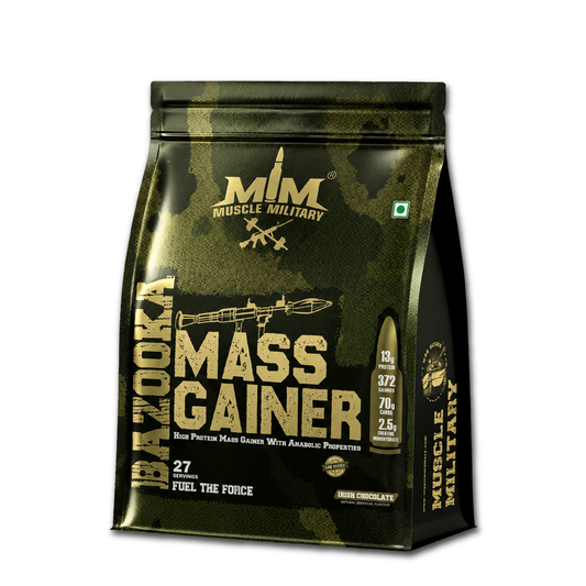 Bazooka Mass Gainer | High-Calorie Weight Gainer with Protein, Creatine & DigeZyme® | Muscle & Size Formula