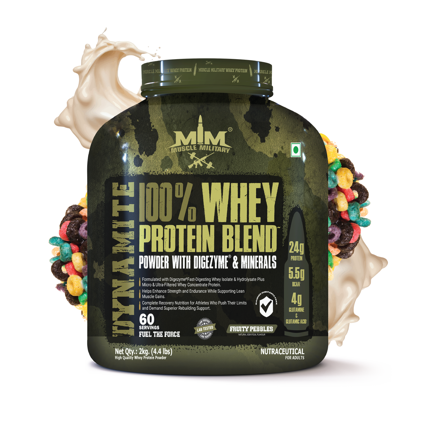 Dynamite 100% Whey Protein | Bcaa + Glutamine