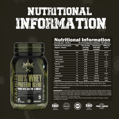 Dynamite 100% Whey Protein Blend