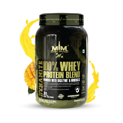 Dynamite 100% Whey Protein Blend | 24g Protein, 5.5g Bcaa, 4g Glutamine | 33g/Serve