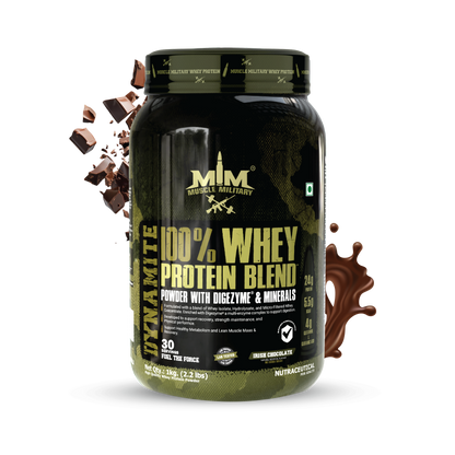 Dynamite 100% Whey Protein Blend | 24g Protein, 5.5g Bcaa, 4g Glutamine | 33g/Serve