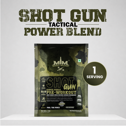 Shot Gun Pre-Workout | Single Serve | Travel Pack | 12g/Serve