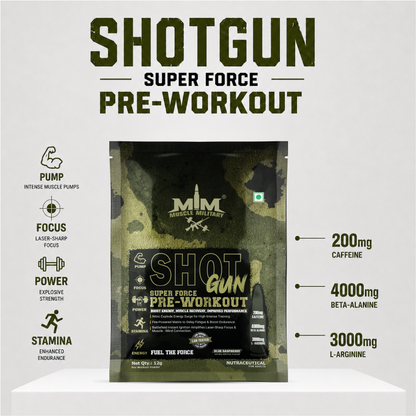 Shot Gun Pre-Workout | Single Serve | Travel Pack | 12g/Serve