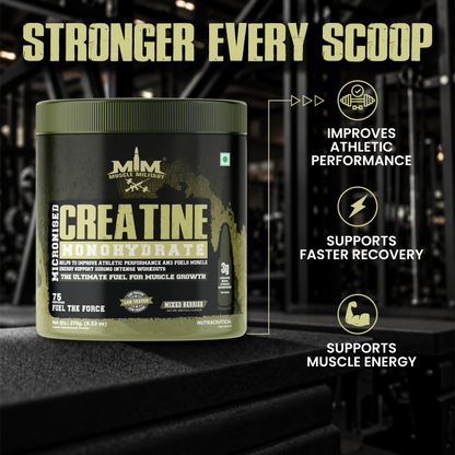 Micronised Creatine Monohydrate Flavoured | 100% Pure Creatine | 3.6g/Serve | 75 Servings