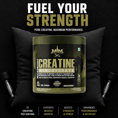 Micronised Creatine Monohydrate | 100% Pure Creatine | Unflavoured | 3g/Serve