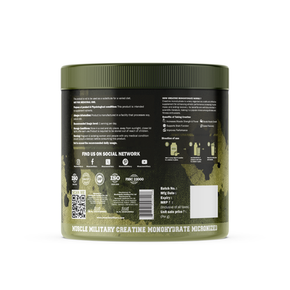 Micronised Creatine Monohydrate | 100% Pure Creatine | Unflavoured | 3g/Serve
