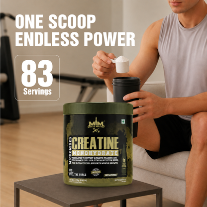 Micronised Creatine Monohydrate | 100% Pure Creatine | Unflavoured | 3g/Serve