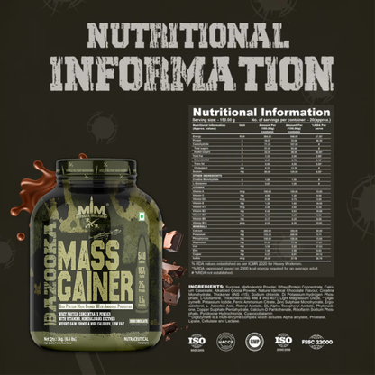 Bazooka Mass Gainer | High-Calorie Weight Gainer with Protein, Creatine & DigeZyme® | Muscle & Size Formula