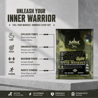 Shot Gun Pre-Workout | Single Serve | Travel Pack | 12g/Serve
