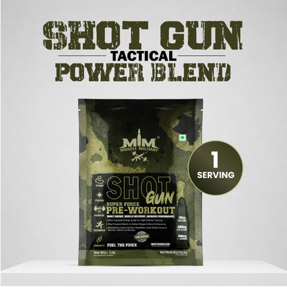 Shot Gun Pre-Workout | Single Serve | Travel Pack | 12g/Serve