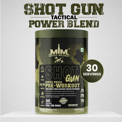 Shot Gun Pre-Workout (Super Force) | 12g/Serve | 30 Servings