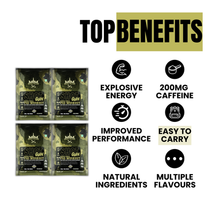 Shot Gun Pre-Workout | Single Serve | Travel Pack | 12g/Serve