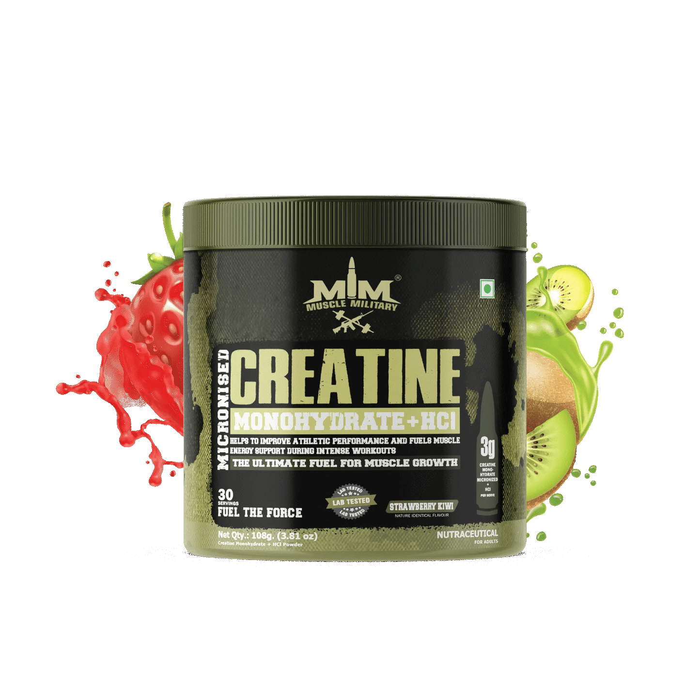 Micronised Creatine Monohydrate + Creatine HCl | Dual Creatine Formula | 3.6g/Serve | 30 Servings